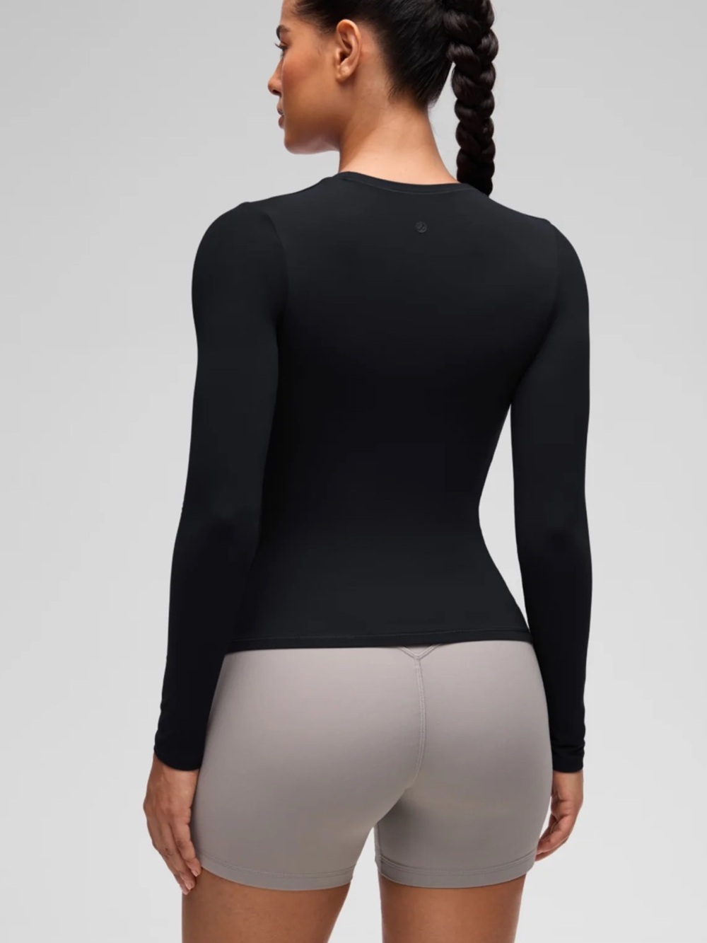 CRZ YOGA Softembrace
Tight Fit Long Sleeve Shirts Black and White Crewneck 2PACK - Picture 6 of 9